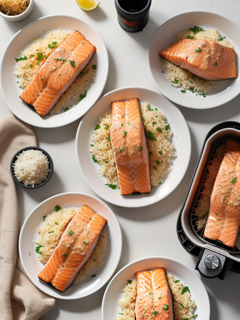 honey garlic salmon air fryer