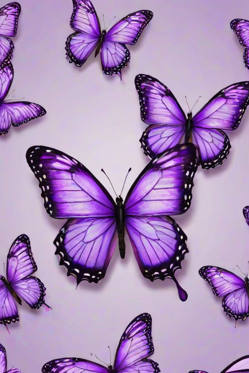wallpaper purple butterfly