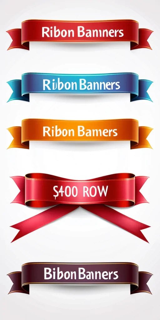 ribbon banners