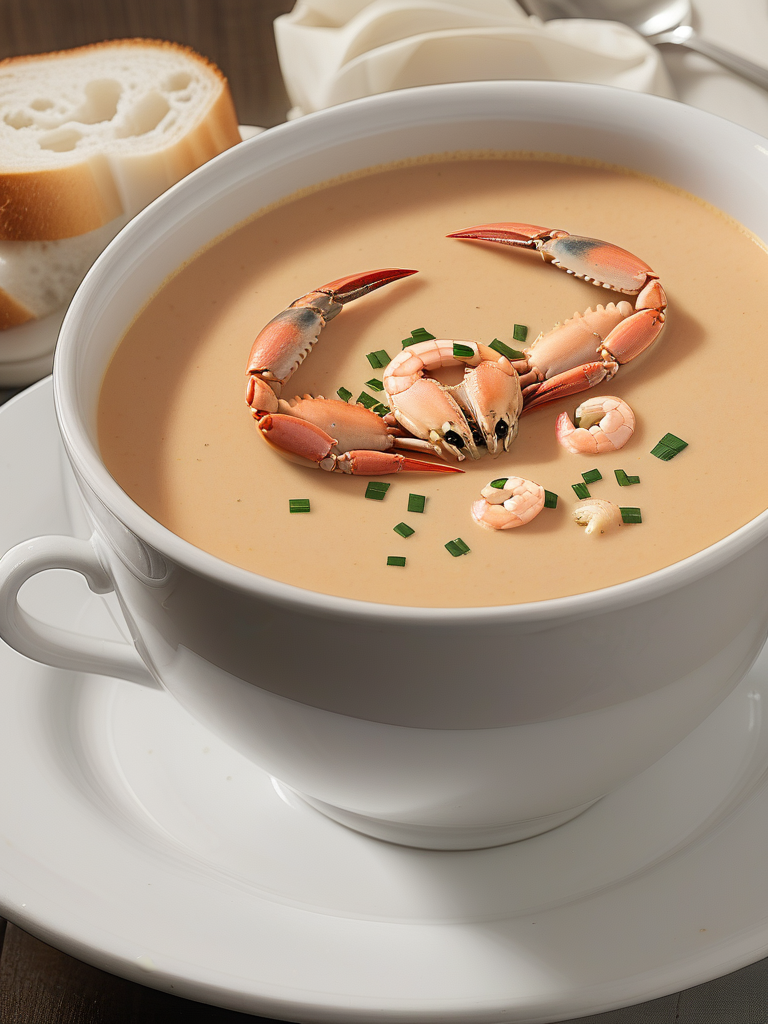 crab and shrimp bisque soup