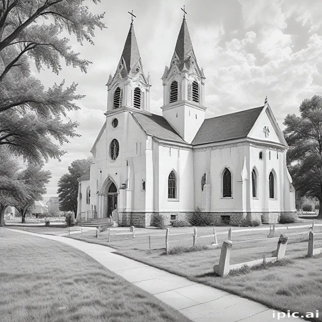 church drawing