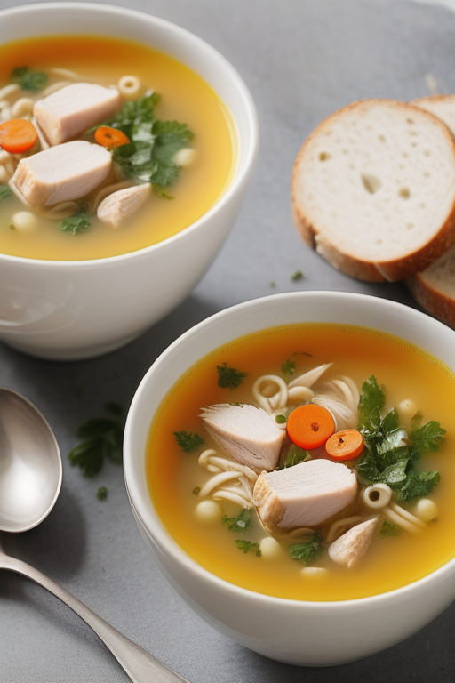 what to eat with chicken soup