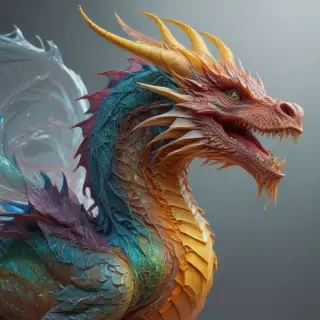 transparent dragon