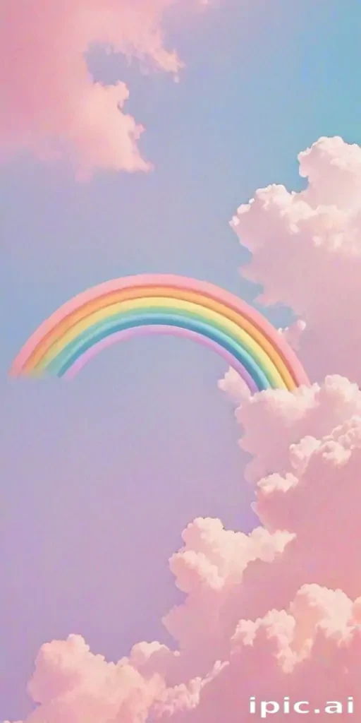 pastel rainbow aesthetic wallpaper