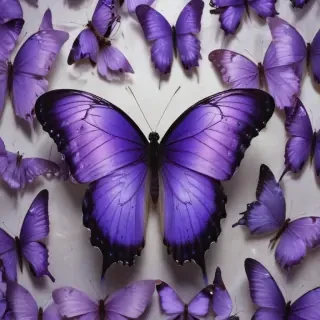 purple butterflies