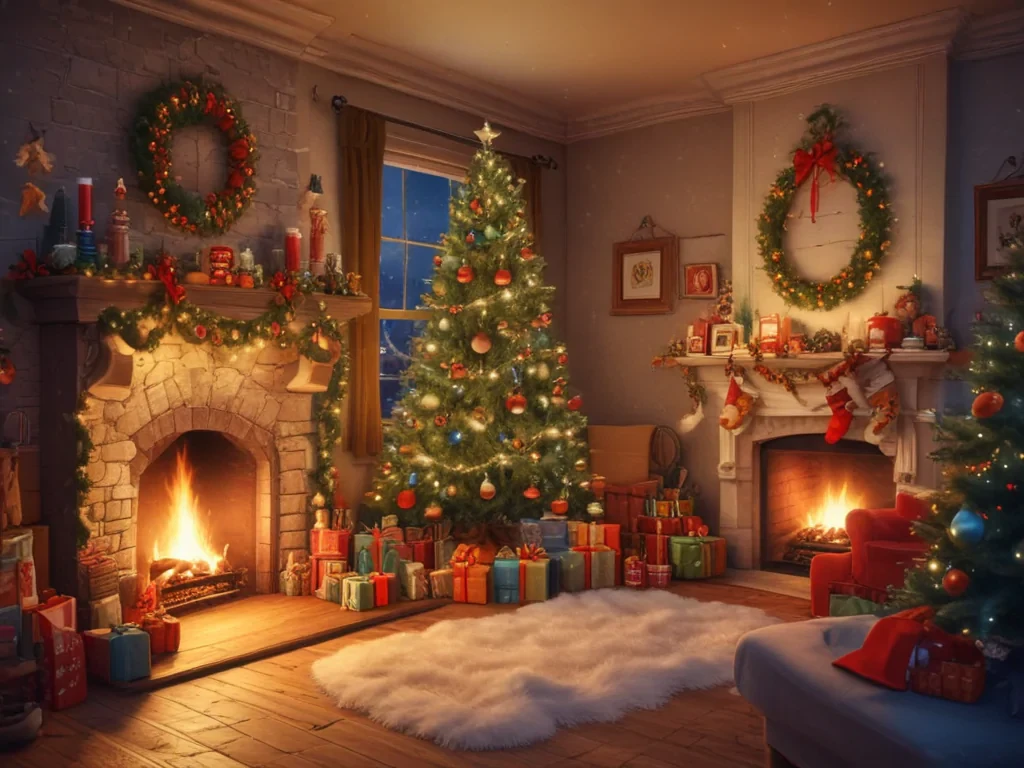 cartoon christmas backgrounds