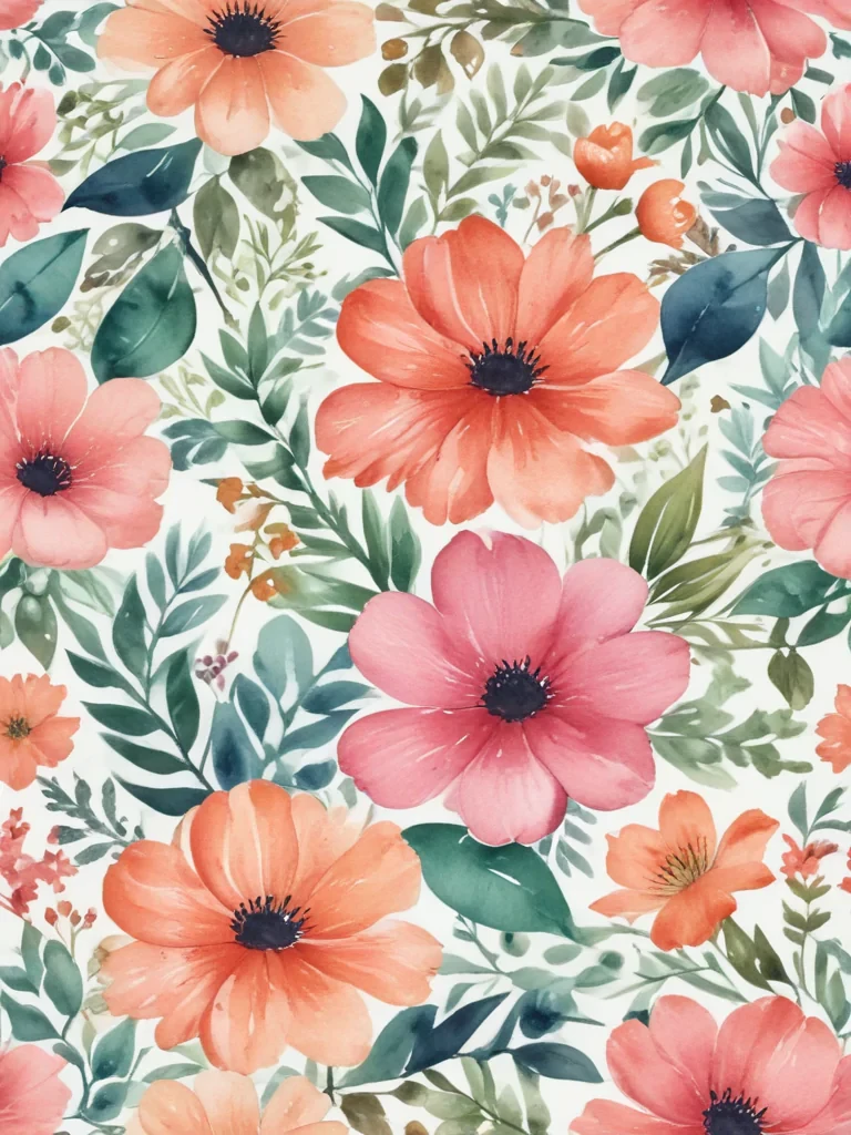 watercolor flower background