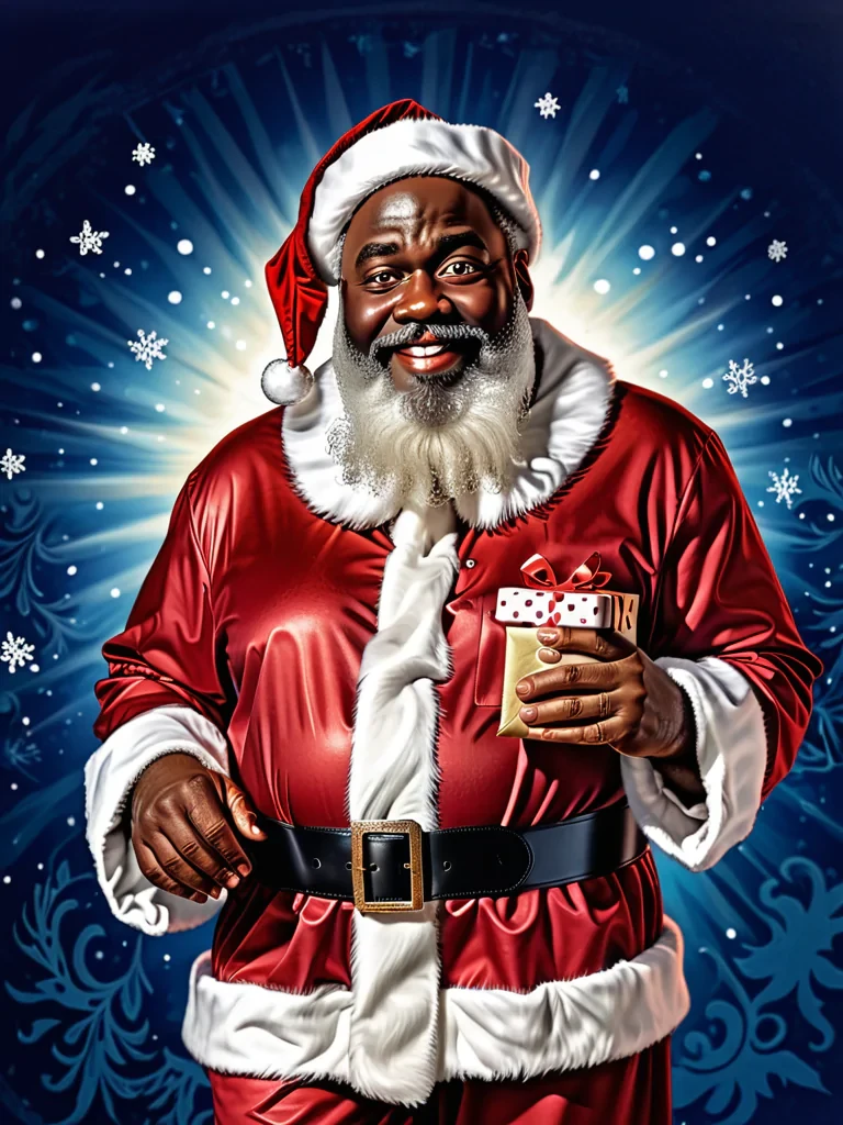image of black santa