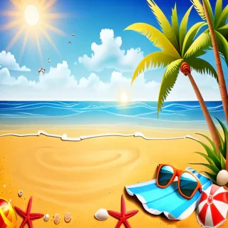summer beach background