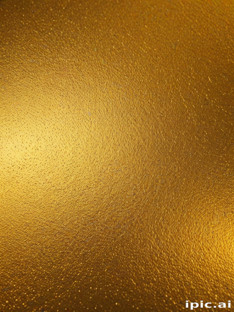 Shimmering Golden Surface Texture with Subtle Reflections and Depth ...
