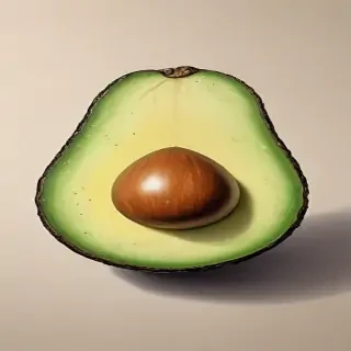avocado drawing