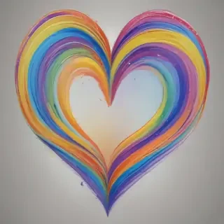 rainbow heart png