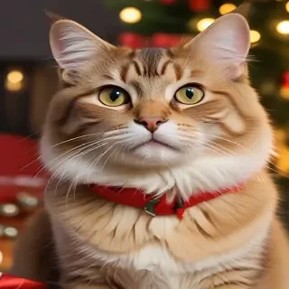christmas cat background