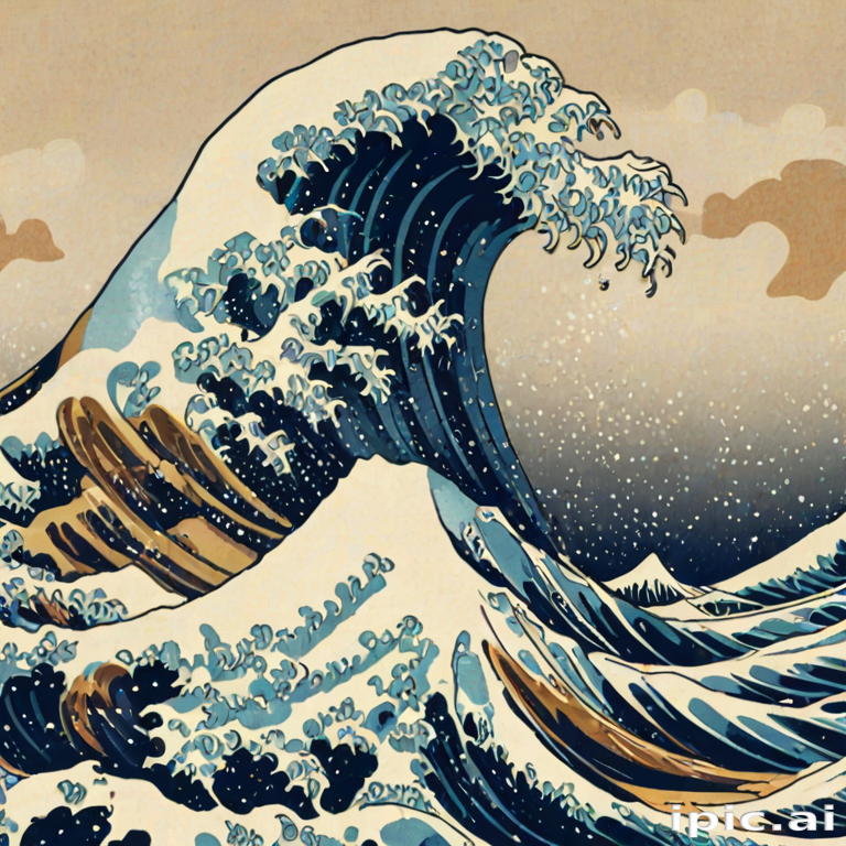 great wave wallpaper