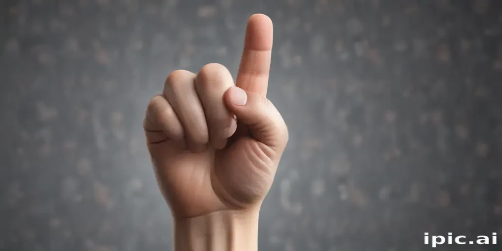 middle finger background