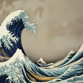the great wave wallpaper