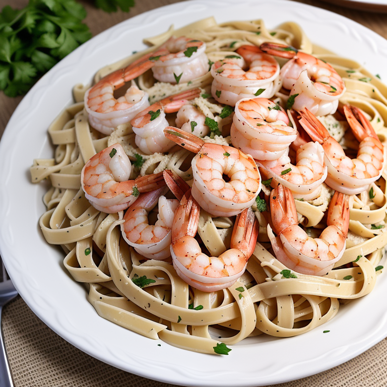 cajun chicken and shrimp fettuccine alfredo