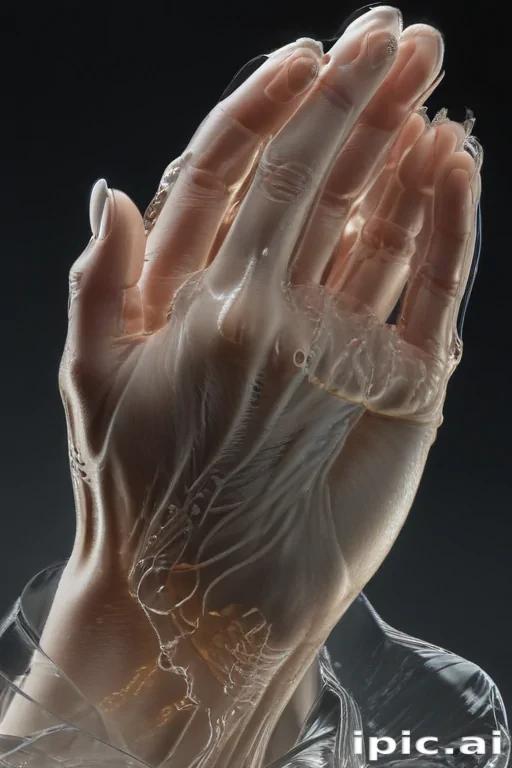 praying hands transparent