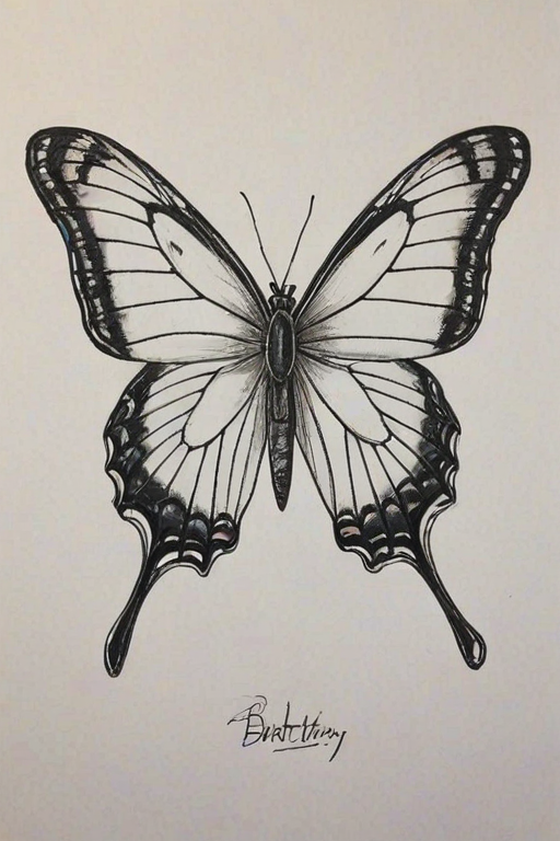buttefly drawing