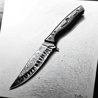 knife drawing