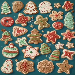clip art christmas cookies