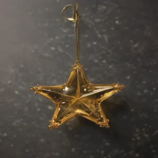 transparent gold star