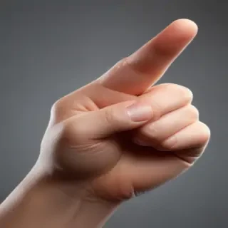 finger pointing png