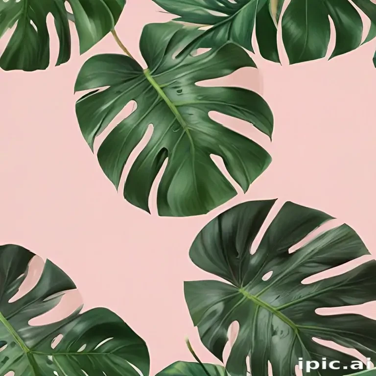 aesthetic monstera wallpaper