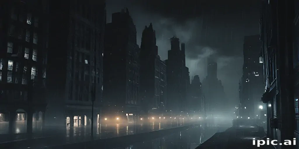dark city background