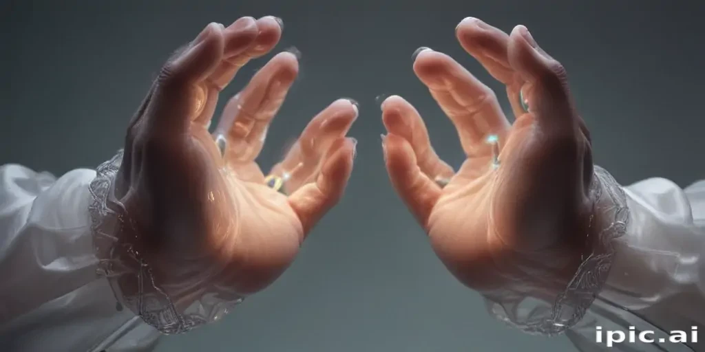transparent prayer hands