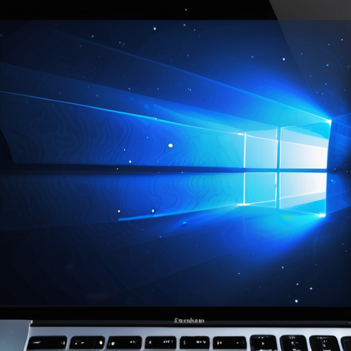 Stunning Close-Up of a Laptop Screen Displaying the Windows Operating ...