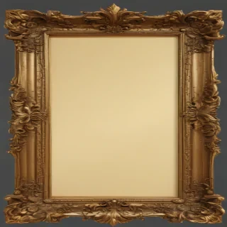 golden frame png transparent