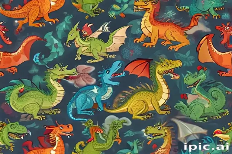 cartoon dragons