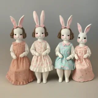 vintage bunnies