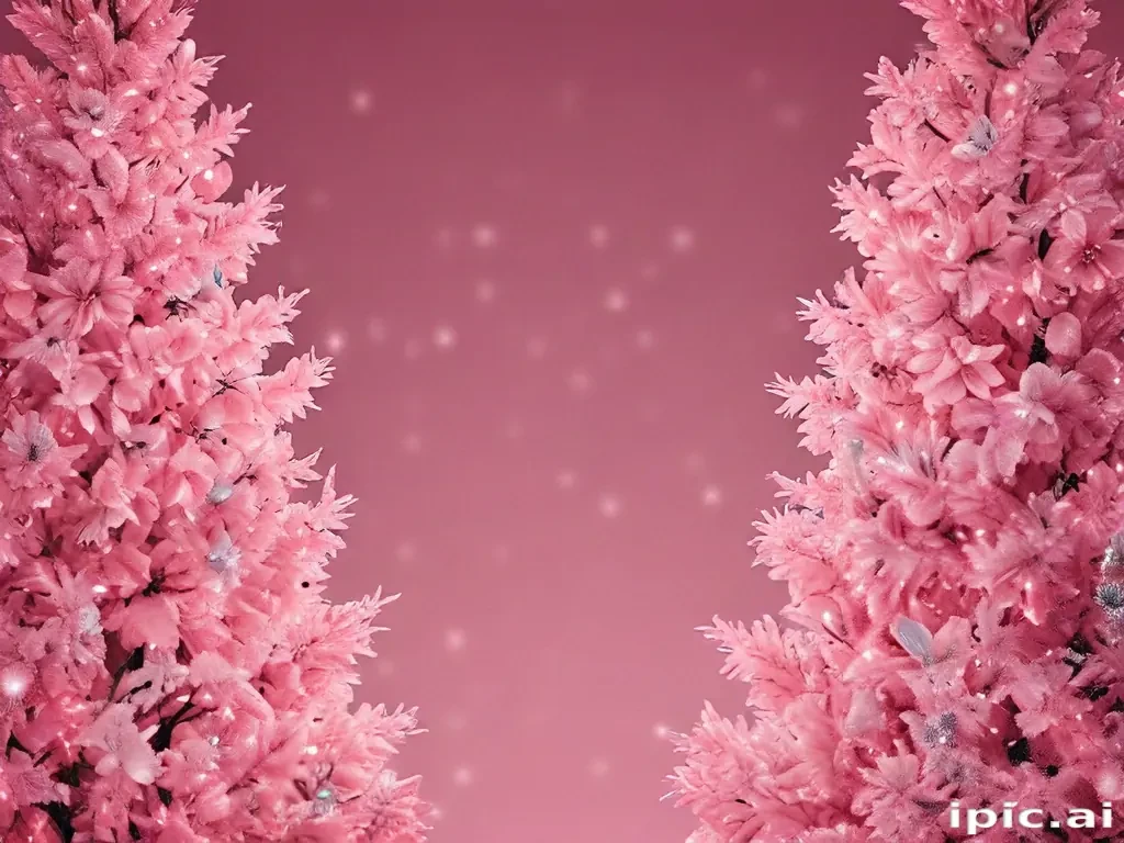 pink christmas aesthetic wallpaper