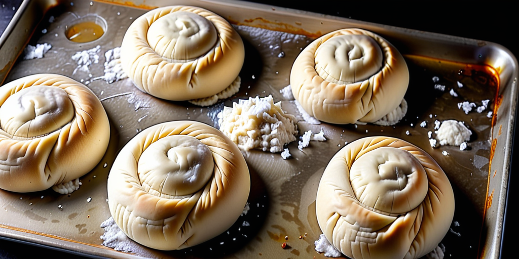 frozen bread dough into rolls