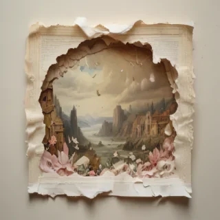 torn paper transparent