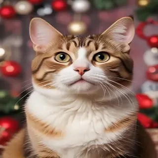 christmas cat background