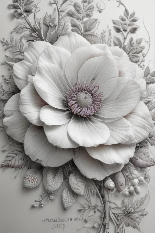 flower line work