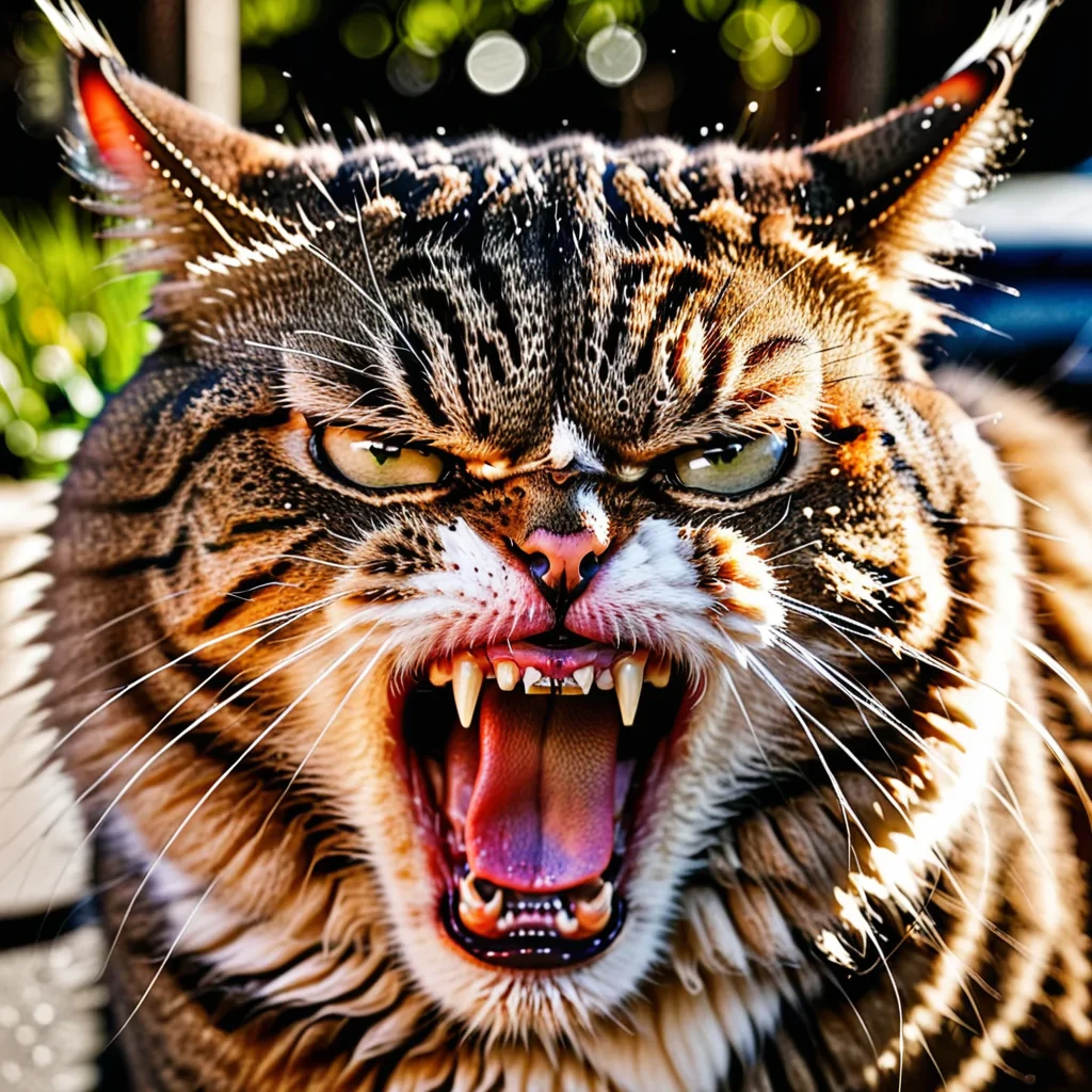 angry cat