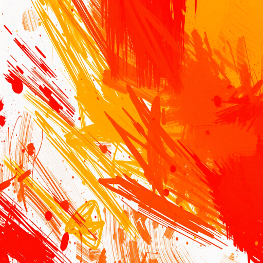 Create an abstract background with vibrant shades of red, orange, and yellow, capturing dynamic brush strokes and textures, taken with a DSLR camera at f/8 aperture, ISO 100, 50mm lens, in natural light to enhance color depth and clarity.