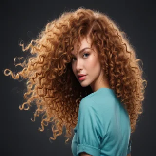 curly hair png