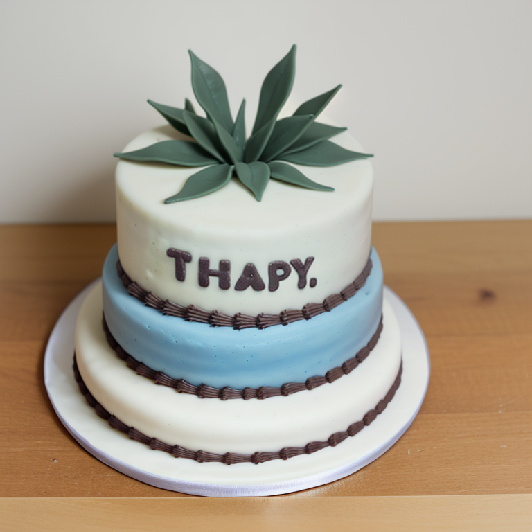 it's made over a cake