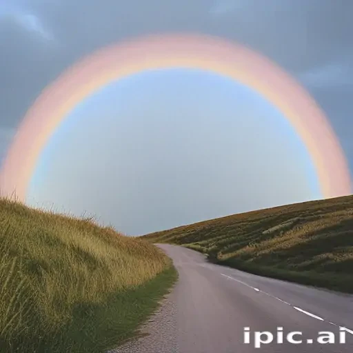 pastel coloured rainbow
