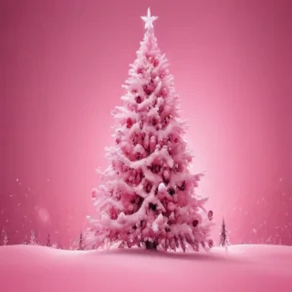 pink christmas desktop wallpaper