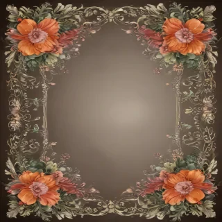 floral borders clipart