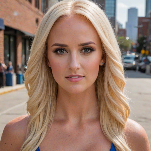 closeup head and shoulders portrait,tomi lahren,woman,street,<lora:Tomi Lahren SDXL:0.9>,