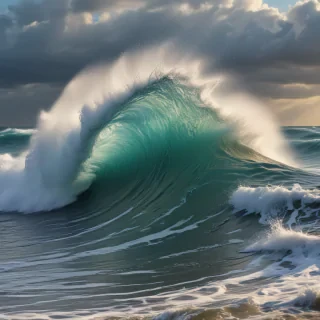 waves transparent