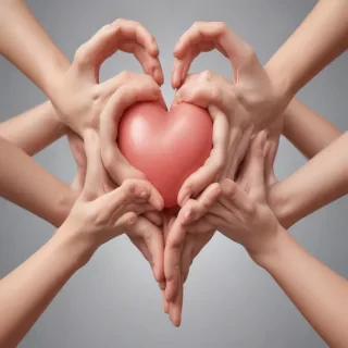 heart hands clipart