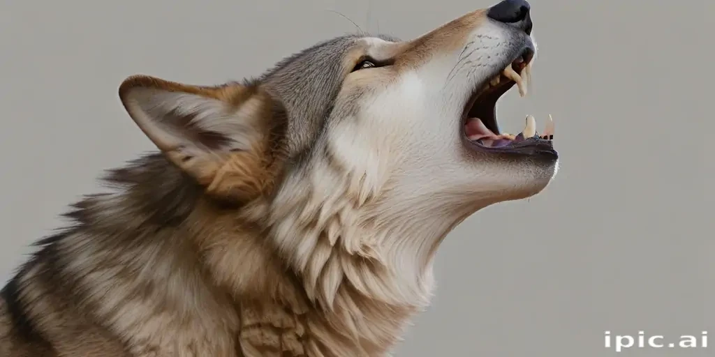 wolf howling png